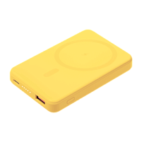 Внешний аккумулятор Largo PD 5000mAh с функцией беспроводной зарядки 15W, желтый