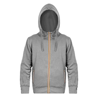 Толстовка худи на молнии с начесом LAS VEGAS MAN 280, серый меланж Толстовка худи на молнии с начесом LAS VEGAS MAN 280, серый меланж