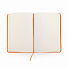 Блокнот A6 CORAL в твёрдом переплёте, Оранжевый