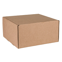 Коробка подарочная BOX, размер 20,5 x 21 x  11см, коричневый Коробка подарочная BOX, размер 20,5 x 21 x  11см, коричневый