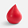 Антистресс «Капля», красный