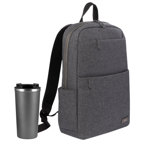 Подарочный набор Palermo, Forst, серый (рюкзак, термокружка)