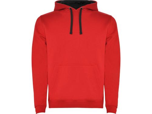 Толстовка с капюшоном Urban мужская, красный/черный
