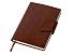 Бизнес блокнот А5 Monoi с клапаном, твердая обложка, 128 листов, коричневый