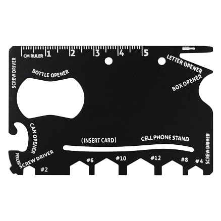 Мультитул Tools Capture в виде карточки, Черный