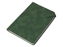 Блокнот А5 в гибкой обложке Chaplin, зеленый