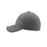 Бейсболка UNI-CAP POLARFLEECE, без панелей и швов, без застежки, серый