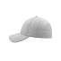 Бейсболка UNI-CAP PIQUET, без панелей и швов, без застежки, серый
