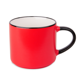 Кружка MARINA, черный, красный