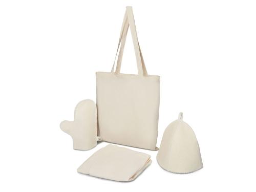 Банный набор с килтом Healing Light, мужской, белый