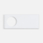 Лейбл из ПВХ с вырубкой «Круг», белый