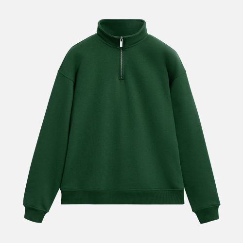 Толстовка на молнии унисекс Флоу (Flow), зеленая