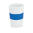 Стакан NELO, керамика, силикон, белый, синий