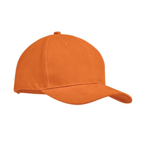 Brushed heavy cotton 6 panel Ba, оранжевый