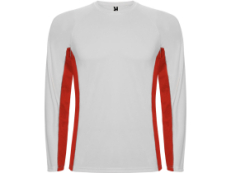 Футболка Shanghai  мужская с длинным рукавом, белый/красный