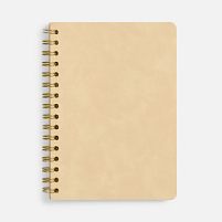 Ежедневник Spiral, недатированный, бежевый