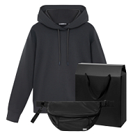 Набор с одеждой ALEX (худи, поясная сумка), черный, S Набор с одеждой ALEX (худи, поясная сумка), черный, S