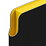 Ежедневник Flexpen Black, недатированный, черный с желтым