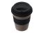 Стакан с силиконовой крышкой Cafe, черный