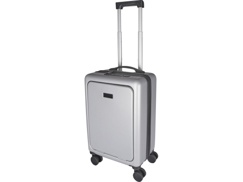 Rover Pro 20-дюймовый чемодан на колесах из материалов, переработанных согласно стандарту GRS, объемом 40 л - Серебряный