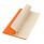 Блокнот Alpha slim, оранжевый