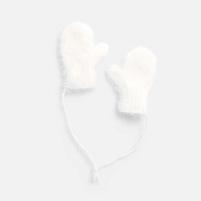 Подвеска на елку «Вьюжка», варежки, белая