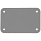 Лейбл из ПВХ Kreta, S, серый