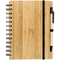 Блокнот на кольцах Bambook с шариковой ручкой