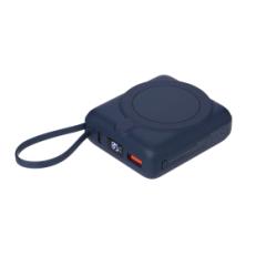 Внешний аккумулятор с подсветкой Ritter PD 10000mAh с функцией беспроводной зарядки 15W, синий