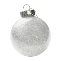 Шар новогодний FLICKER, белый