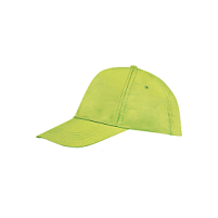 Бейсболка BUZZ, 5 клиньев, застежка на липучке, зеленое яблоко Бейсболка BUZZ, 5 клиньев, застежка на липучке, зеленое яблоко