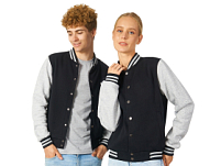 Бомбер Oxford, черный/серый меланж, унисекс Бомбер Oxford, черный/серый меланж, унисекс