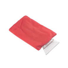 Скребок-варежка автомобильный, красный