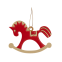 Ёлочная игрушка Лошадка (красный)