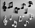 МАГНИТЫ MEMODY MAGNET (6 ШТ. / УПАК.), Черный