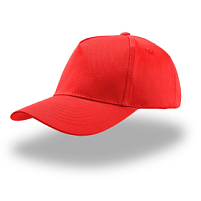Бейсболка детская KID START FIVE, 5 клиньев, застежка на липучке, красный