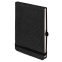 Блокнот MEMO, размер 90х140 мм, черный, блок в клетку, черный