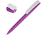 Ручка пластиковая soft-touch шариковая Zorro, фиолетовый/белый
