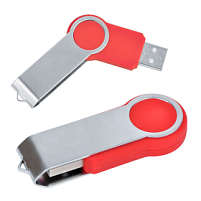 USB flash-карта "Swing" (8Гб), ярко-красный