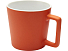 Cali Керамическая кружка объемом 370 мл с матовой отделкой - Оранжевый