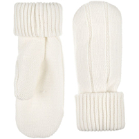 Варежки Knit Beat, белые (молочные)