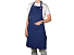 Хлопковый фартук Delight с карманом и регулируемыми завязками, синий нэйви