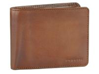 Портмоне BUGATTI Domus, с RFID защитой, коньячный цвет, натуральная воловья кожа, 12х1,5х9,2 с