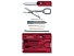 Швейцарская карточка VICTORINOX SwissCard Classic, 10 функций, полупрозрачная красная