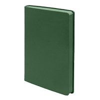 Бизнес-блокнот LADY, формат А5, зеленый, блок в клетку, зеленый