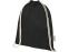 Oregon сумка-кисет из переработанного хлопка, сертифицированного согласно GRS, плотностью 140 г/м² - сплошной черный