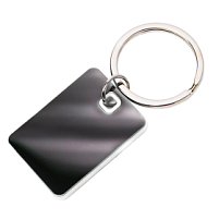 Брелок TONER TONED; 4 x 2,95 x 0,38 см; белый; металл/пластик, черный, белый