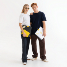 Футболка унисекс KRIS, 150 гр., темно-синяя