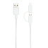 Кабель «2 в 1» с лицензированным MFi разъемом Apple Lightning