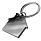 Брелок TONER HAUS; 4,1 x 3,7 x 0,5 см; черный, металл/пластик, черный